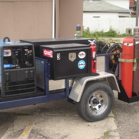 Welding trailer square